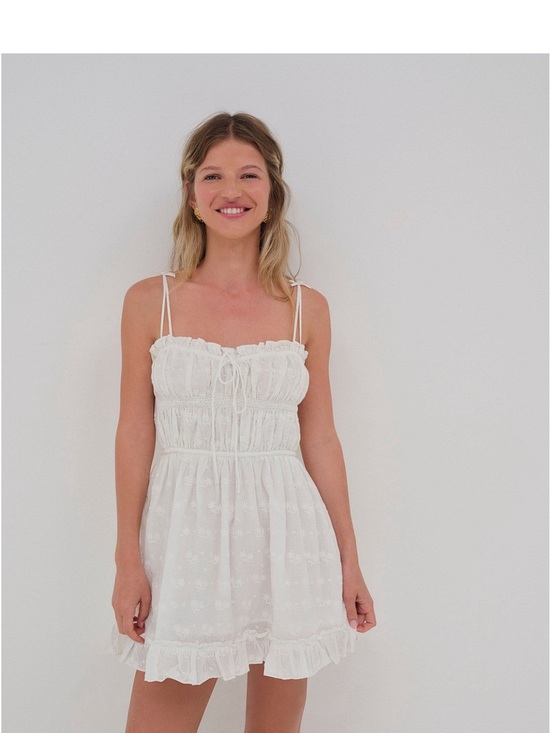 For Love And Lemons Dresses & Skirts - For Love & Lemons Edie Eyelet Slip Dress | White | (M) | NWT
